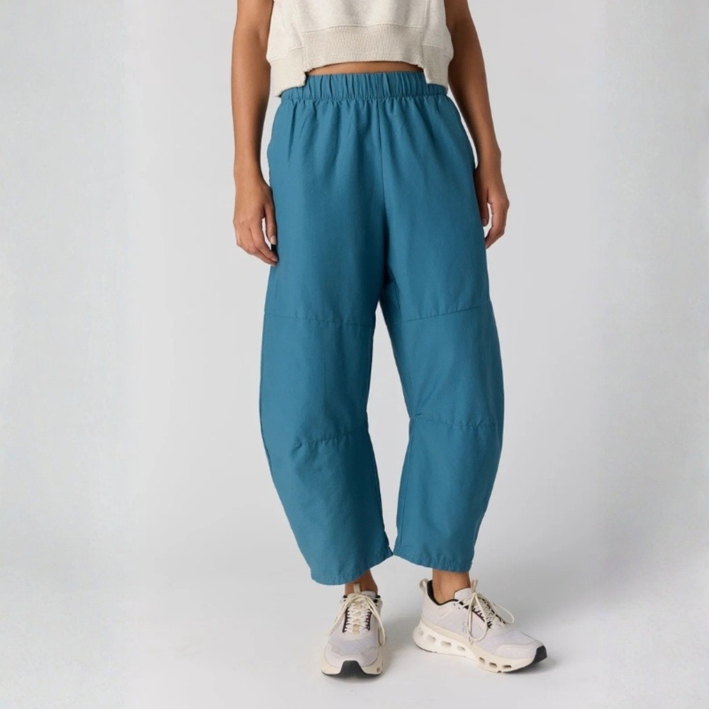 Free People FP Movement Game Day Pants in Riptide Blue Barrel Size L (Estimated)